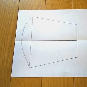 手作り立体マスク型紙の作り方 オーダーメイド