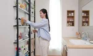 コマーシャルの超薄型つっぱり式棚