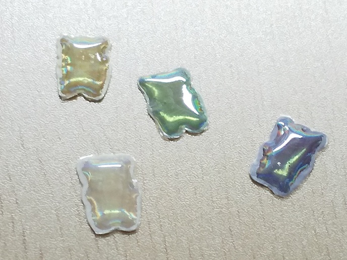 手作りボンボンドロップ風シール