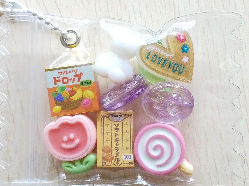 自作デコパーツキャンディーバッグ